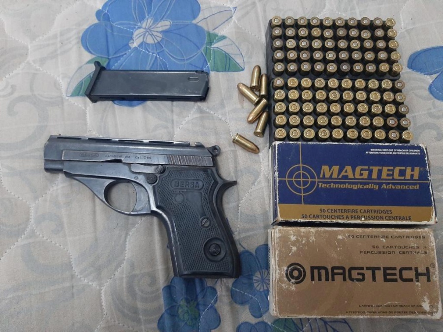 Las municiones que tena Sabag Montiel en su casa cuando se produjo un allanamiento