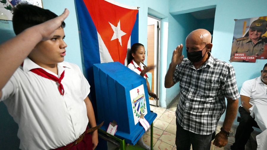 Una escena del momento de la votacin Foto AFP