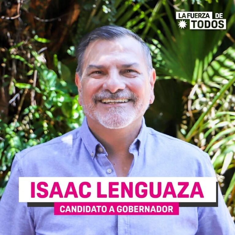 <h1 style='color:blue;text-align:center;'>Isaac Lenguaza es el candidato a gobernador por la Fuerza de Todos</h1><h4 style='color:green;text-align:center;'>Finalmente se arribó al consenso dentro del Frente la Fuerza de Todos, con la proclama del abogado Isaac Lenguaza como candidato a gobernador.</h4>